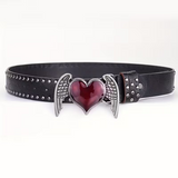 Gothic Heart Punk Tokalı Kemer