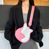 Gitar Y2K Tarzı Küçük Omuz Çantası