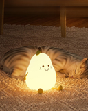 Slikon Renkli Şarj Edilebilir Armut Dokunmatik Gece Lambası