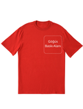 Kırmızı Kişiselleştirilebilir Unisex Oversize T-Shirt