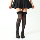 Heart Desenli Ithal Fileli Dizüstü Çorap