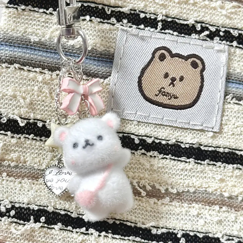 Cute Pink Bear Çanta, Telefon Charmı