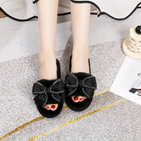 Y2K Ribbon Peluş Terlik