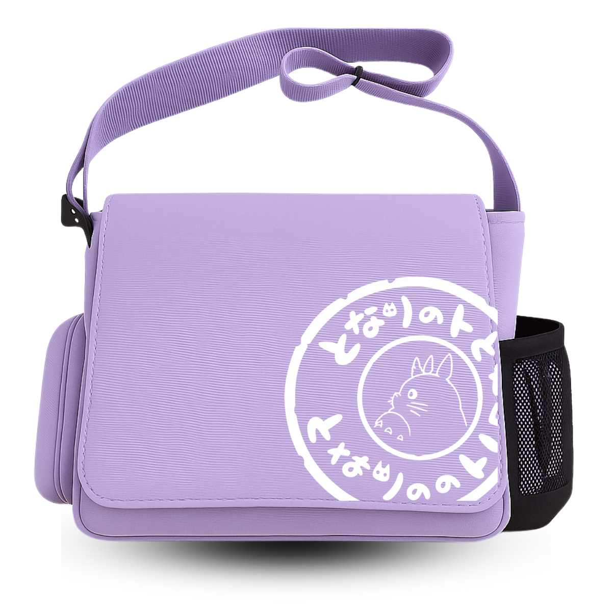 Totoro Renkli Baskılı Unisex Postacı Çantası