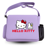 Hello Kitty Renkli Baskılı Unisex Postacı Çantası