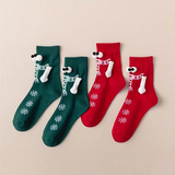 Christmas Temalı El Ele Çoraplar