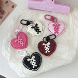 Y2K Fiyonk Kalp Design Charm Anahtarlık