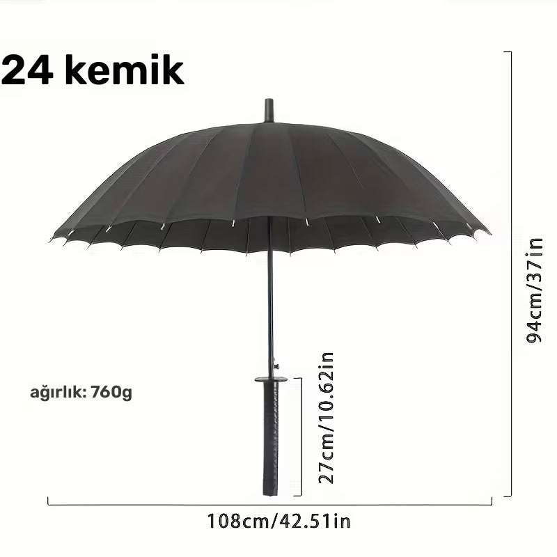 Samuray Kılıcı Esintili Yaratıcı Otomatik Şemsiye