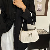 Y2K Ribbon Detail Küçük Omuz Çantası