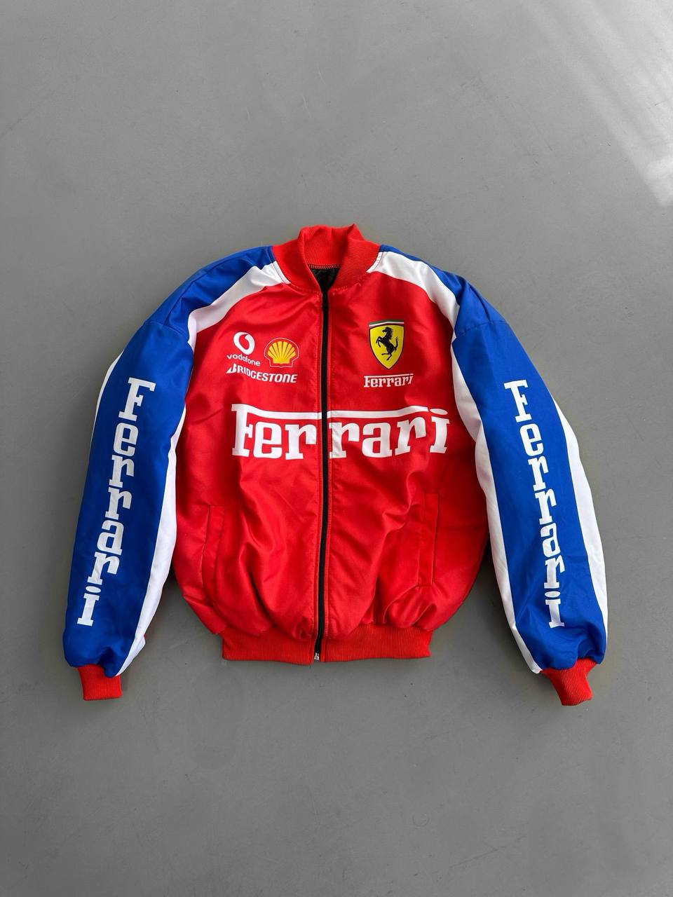 Ferrari Baskılı Unisex Bomber Ceket