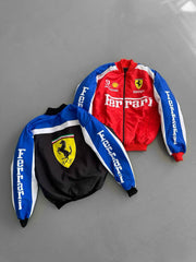 Ferrari Baskılı Unisex Bomber Ceket