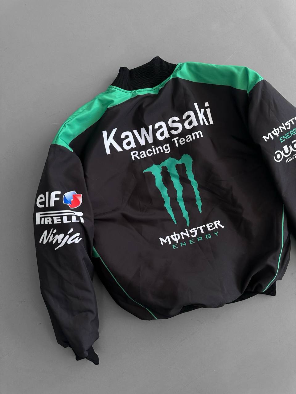 Kawasaki Baskılı Unisex Bomber Ceket