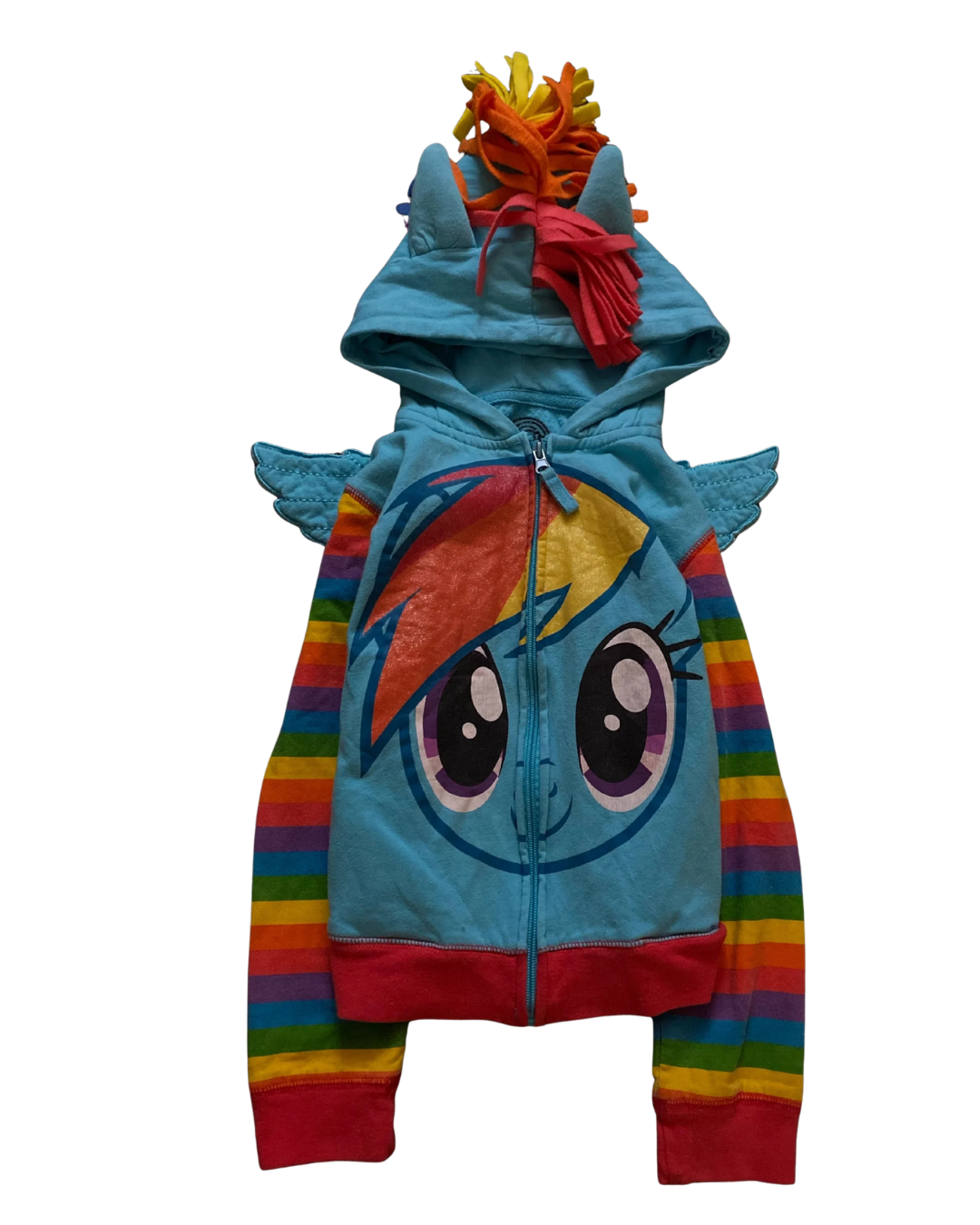 My Little Pony Pinkie Pie Desenli Kapüşonlu Fermuarlı Sweatshirt