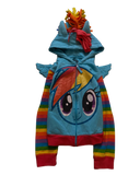 My Little Pony Pinkie Pie Desenli Kapüşonlu Fermuarlı Sweatshirt