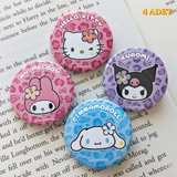 Sanrio Tasarım Rozet 70 mm PVC Kaplı Çanta Ceket Yaka Aksesuarı