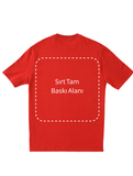 Kırmızı Kişiselleştirilebilir Unisex Oversize T-Shirt