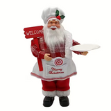 Noel Baba 30-35 cm – Welcome Yazılı, Merry Christmas Biblo