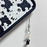 Siyah Kedi ve Balık Telefon Charmı