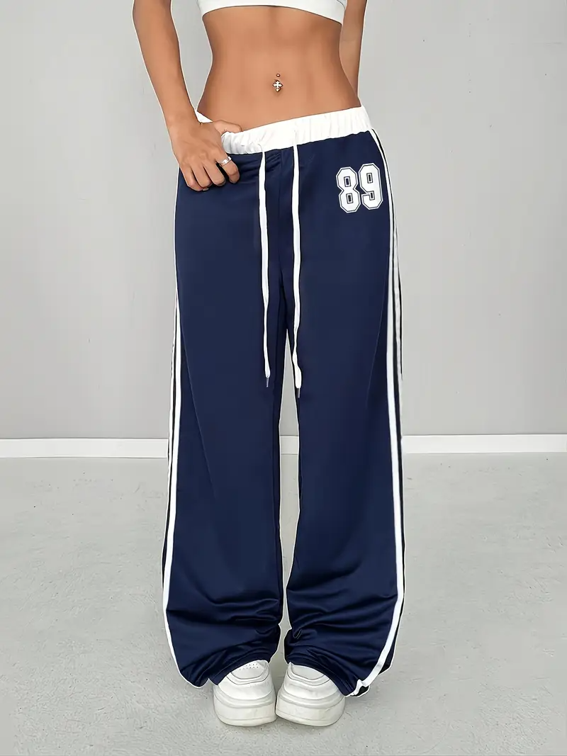 23 Number Oversize Beli İpli Baggy Eşofman Altı