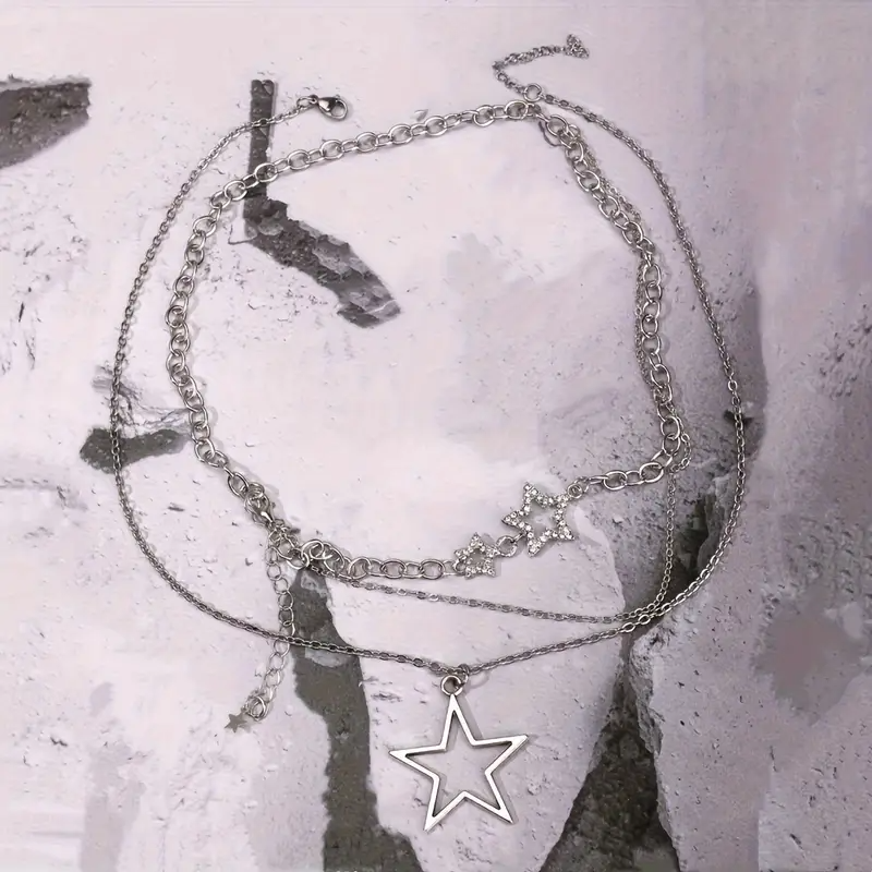 Y2K Retro Star Detaylı Kolye