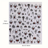 Gothic Spider Tırnak Stickeri