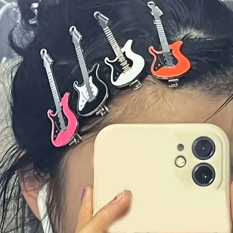 Y2K Sevimli Gitar Modelli Saç Tokası