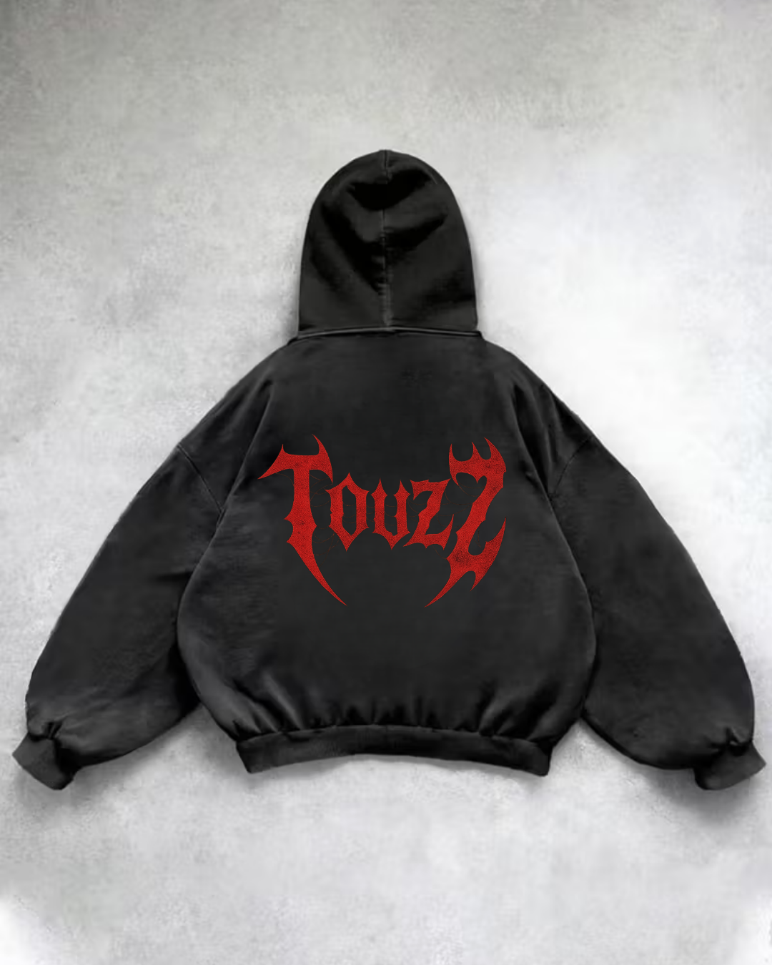 Yıkamalı Touz Kapüşonlu Sweatshirt Hoodie