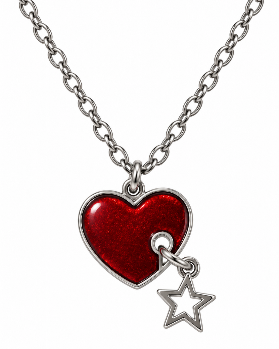 Wish Upon A Heart Tasarımlı Kolye