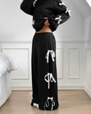 Ribbon Detail Alt Üst Eşofman Takımı