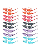 Alevli Y2K Renkli Gözlük