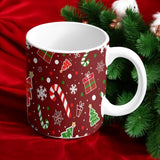 Desenli Kırmızı Yeni Yıl Kupası