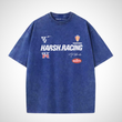 Yıkamalı Harsh Racing Oversize Vintage T-shirt
