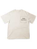 Krem Kişiselleştirilebilir Unisex Oversize T-Shirt
