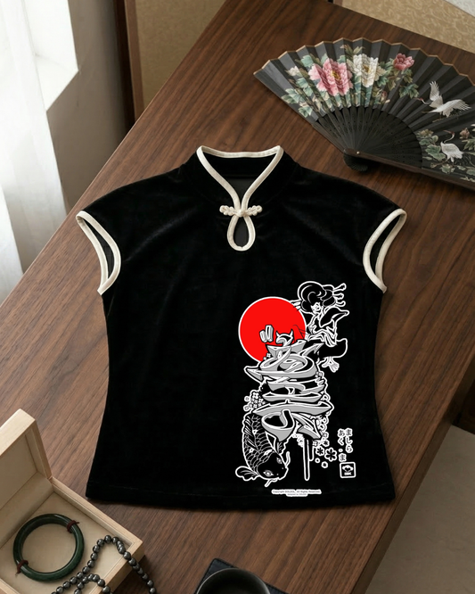 Japan Design Vintage Kolsuz Crop
