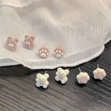 Sevimli Bear Tasarımlı Küpe Seti