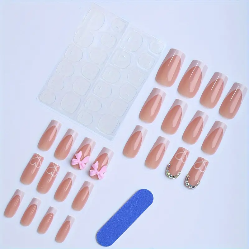 Cute Ribbon Takma Tırnak