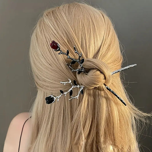 Gothic Rose Modelli Saç Tokası