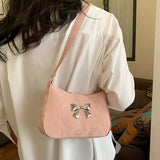 Y2K Ribbon Detail Küçük Omuz Çantası