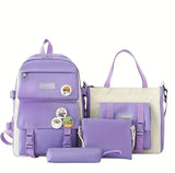 4 Parça Y2K Okul Çanta Seti