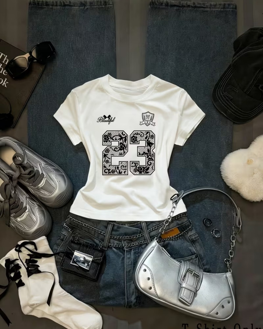 Kemer Boy 23 Number Crop Bluz