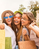 Alevli Y2K Renkli Gözlük