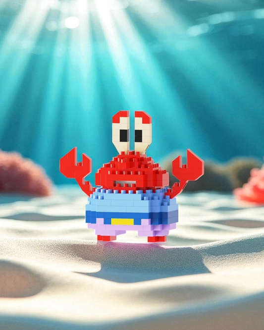 Bay Yengeç Küçük Parçacık LEGO Masaüstü Dekorasyonu