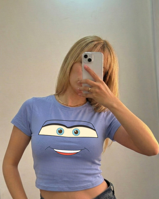 Sally Detail Mavi Croptop