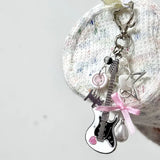 Y2K Kedi Gitarist Ribbon Anahtarlık