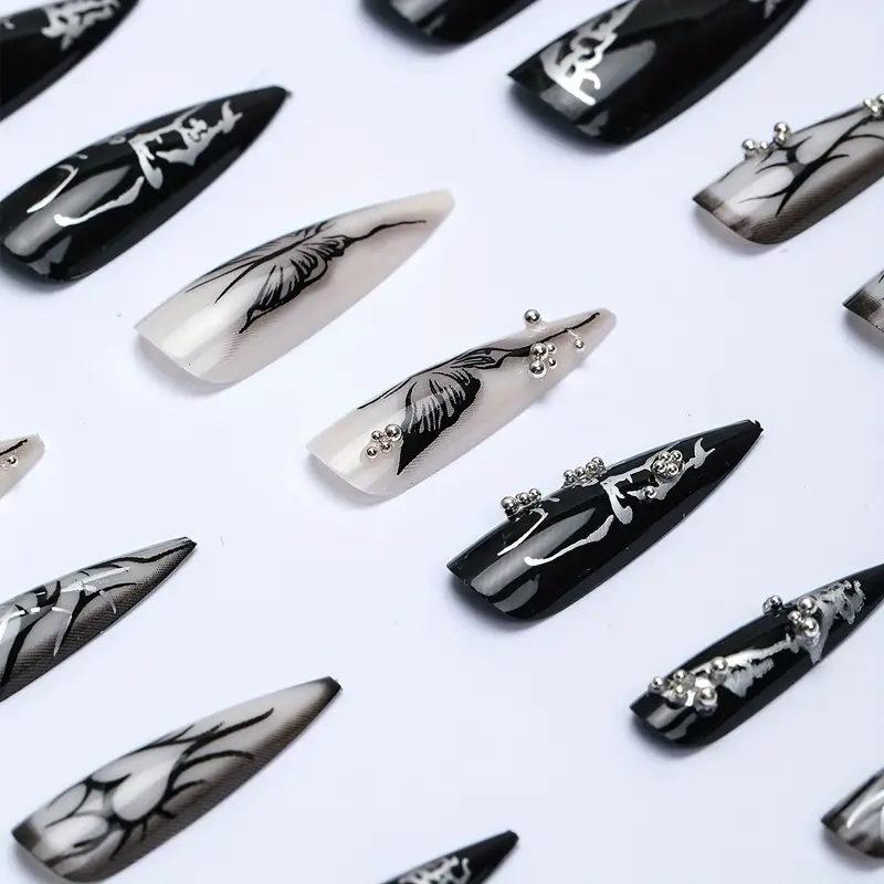 Gothic Butterfly Takma Tırnak