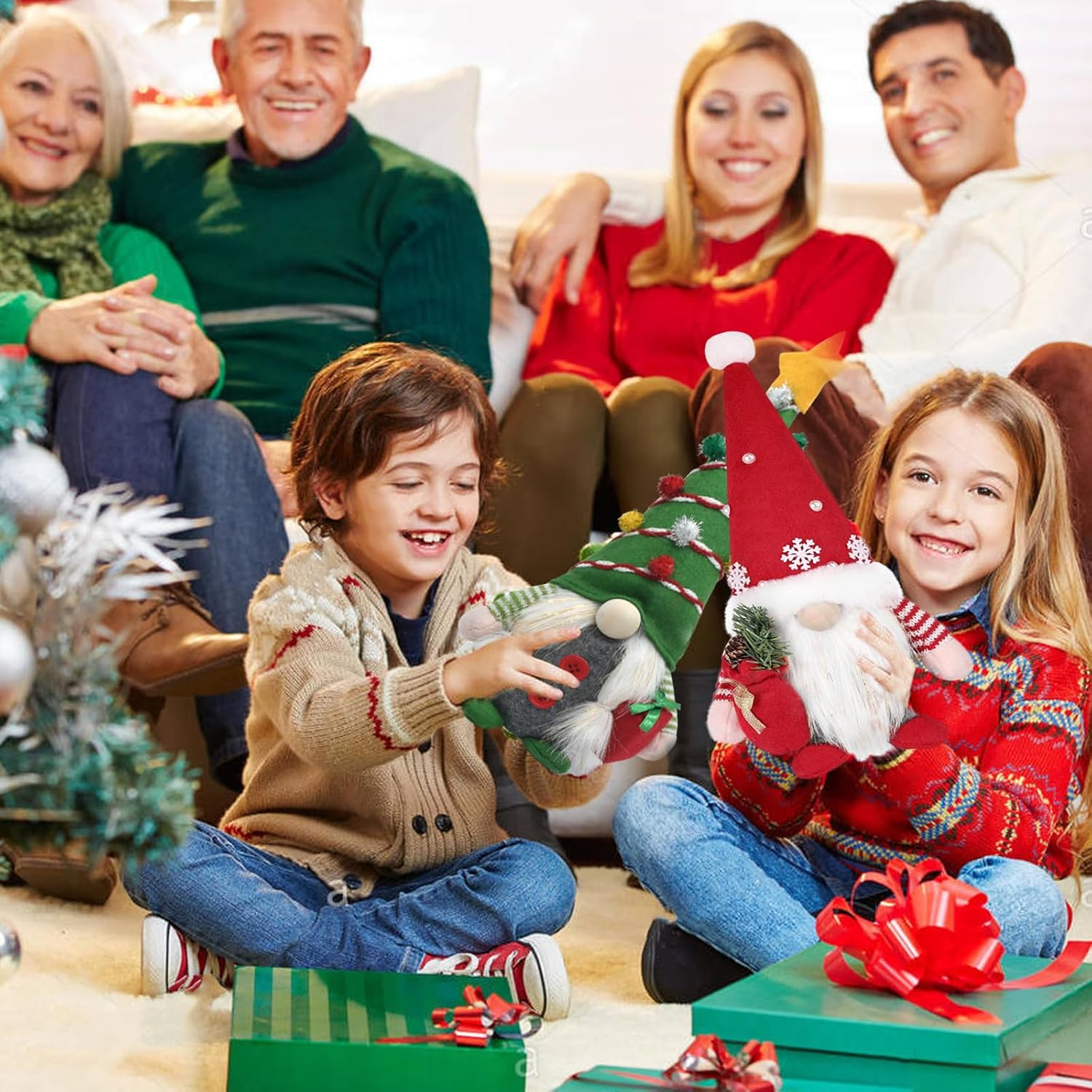 Noel Cüce Noel Dekorasyonu Pelüş Cüce Noel Masa Dekorasyonu için (31 cm x 16 cm)