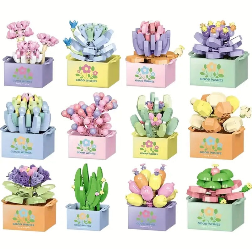 Mini Flower Lego Set Süpriz Kutu