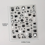 Y2K Cute Cat Tırnak Stickeri