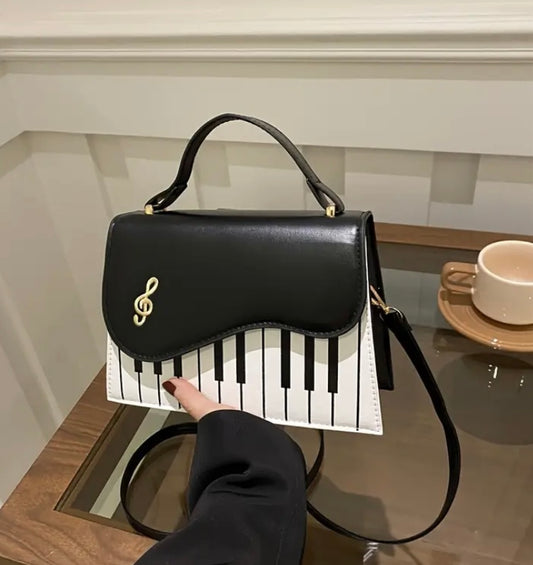 Piyano Y2K Tarzı Küçük Omuz Çantası
