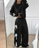 Ribbon Detail Alt Üst Eşofman Takımı